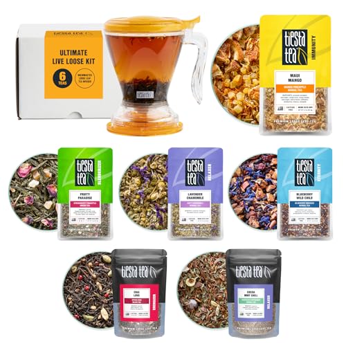 Tiesta Tea Ultimate Live Loose Leaf Kit, Tea Starter Kit with Hig...