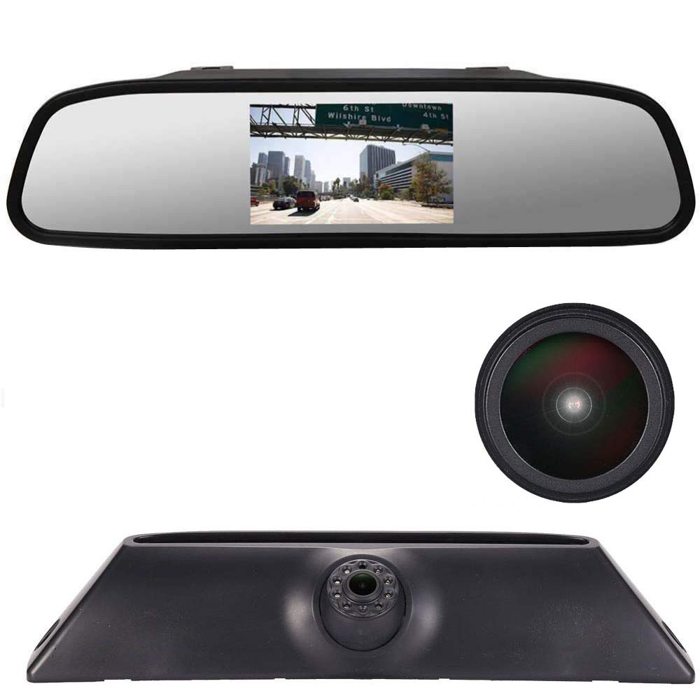 7 Monitor Car Rear Brake Light Reversing Camera For Fiat Ducato Peugeot Boxer