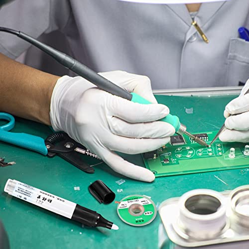 9 Pcs No Clean Soldering Pen And Solder Braided Wick Set 1.5 Meters Length Desoldering Wicks Solder Braid Wick Liquid Solder Flux For Electronics Welding Repair Tabbing Wire Maintenance #TOP4