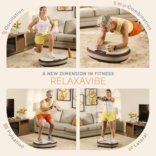 Image of LifePro Vibration Plate Exercise Machine - 4D Motion Vibrating Plate for Enhanced Circulation & Metabolism Boost, Muscle Activation, with Heated Ottoman, Multiple Modes - Elegant Living-Room Machine