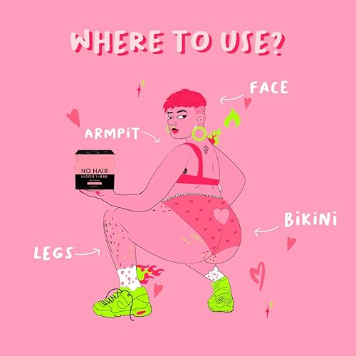 Miniatura 3 de Cera dura de película rosa apta para microondas, kit de depilación sin dolor, para piel sensible, sin tiras de cera, para cara y cuerpo, sin vello