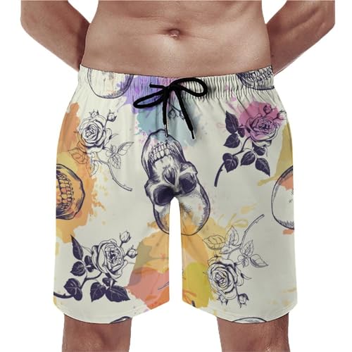 Swim trunk avec poches style artistique pour vos journées plage