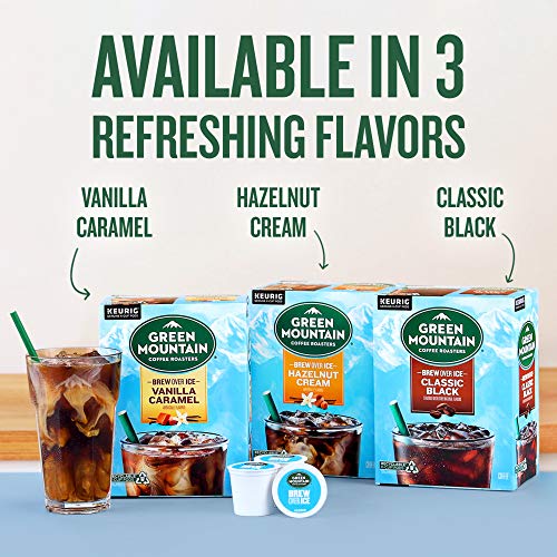Green Mountain Coffee Roasters Brew Over Ice Vanilla Caramel, Single Serve Keurig K-Cup Pods, Flavored Iced Coffee, 6Pack (12 Count Per Pack) #TOP7
