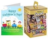 Swad Gift for Happy Childrens Day with Card (Swad Mixed Candy 125 Gift Box & 1 Greeting card)