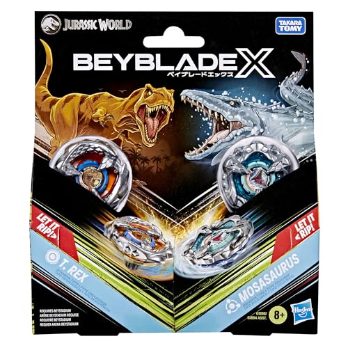 Beyblade X, Jurassic World T Rex Vs Mosasaurus
