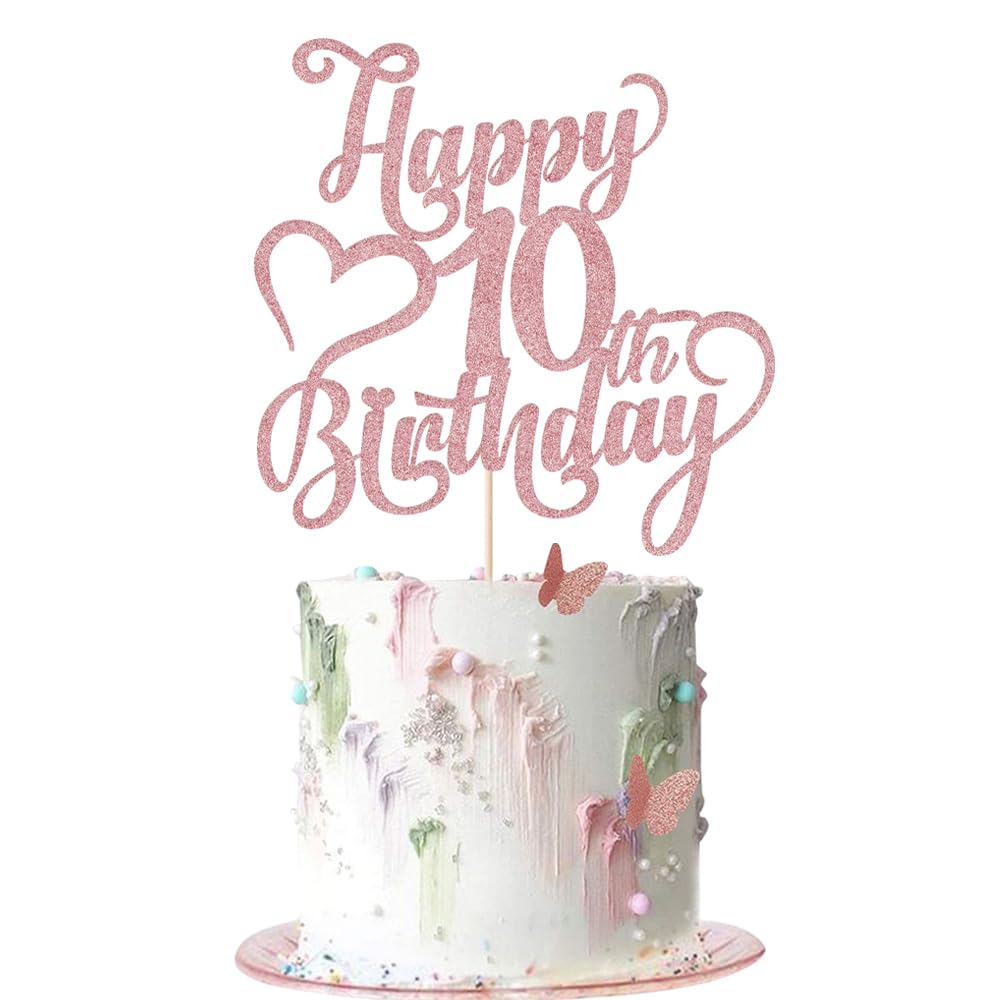 AROKIPPRY Happy 7th Birthday Cake Topper - 7th Birthday party Decorations