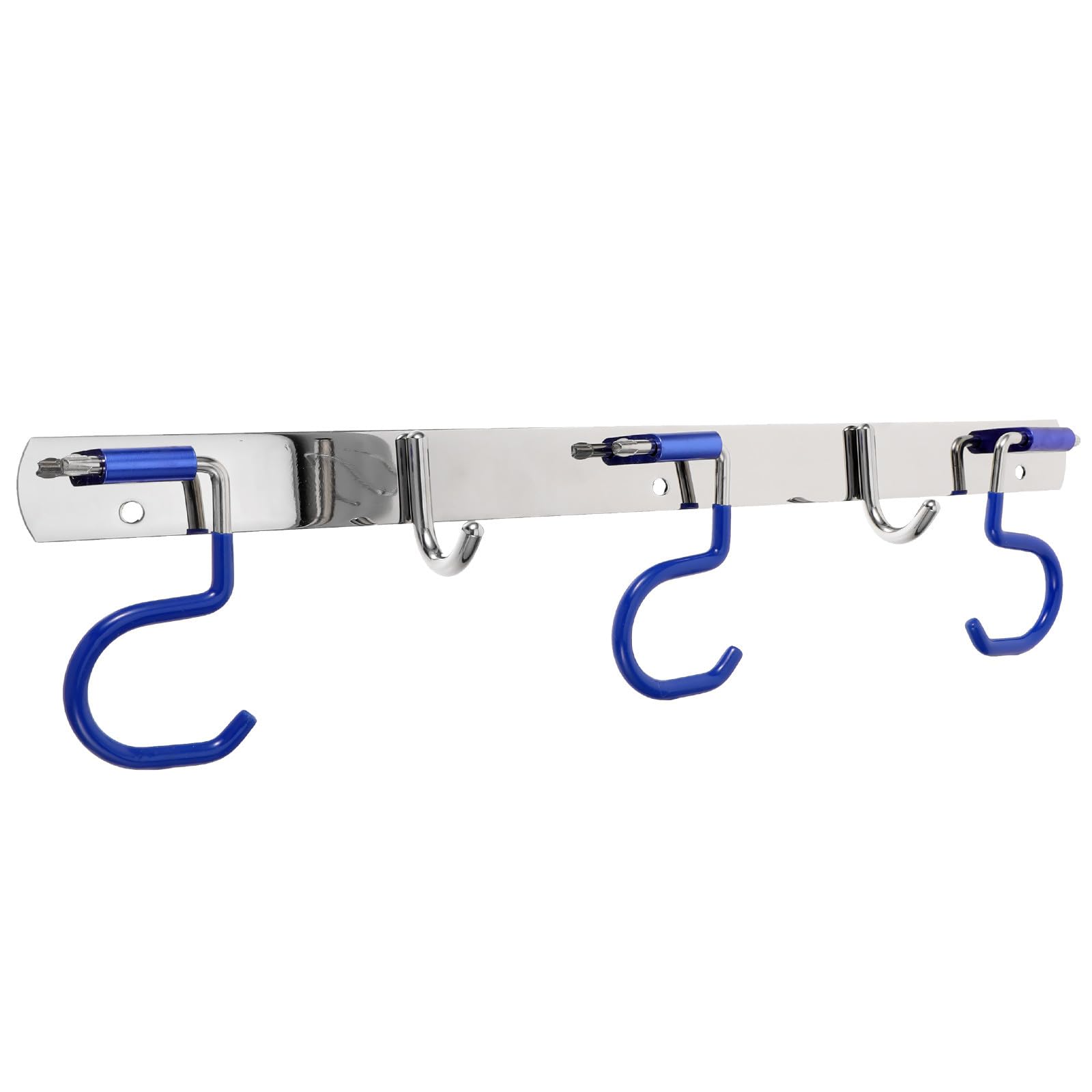 Crochets muraux sans perçage Homoyoyo avec support balai 3 positions et 2 crochets en acier