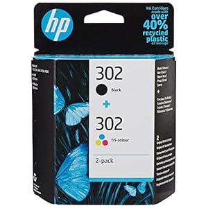 HP 302 (X4D37AE) Original Druckerpatronen, Black + Tri-color, 2er Pack für HP DeskJet 1100, 2300, 3600, 3800, 4600 series, HP ENVY 4500 series, HP OfficeJet 3800 Serie