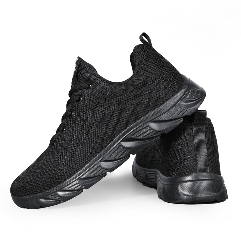 Image of Men Non-Slip Work Shoes Tennis Gym Sneakers Breathable Slip Resistant Lightweight and Comfortable for All-Day Wear Sports and Walking