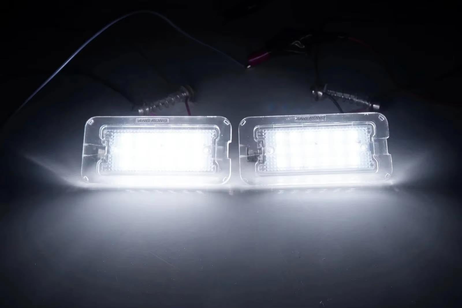Lámpara Luz Matrícula Para Fiat Para Abarth 500 Para 500C 312 07+ 2 Uds Canbus 18SMD LED Lámparas De Luz De Placa De Matrícula