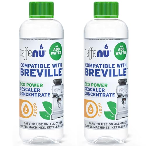 Solución descalcificante compatible con Sage. Descalcificador de salvia de 400 ml compatible con todas las máquinas de café Sage y Breville. Elimina la cal y proporciona café más caliente. 4 usos.