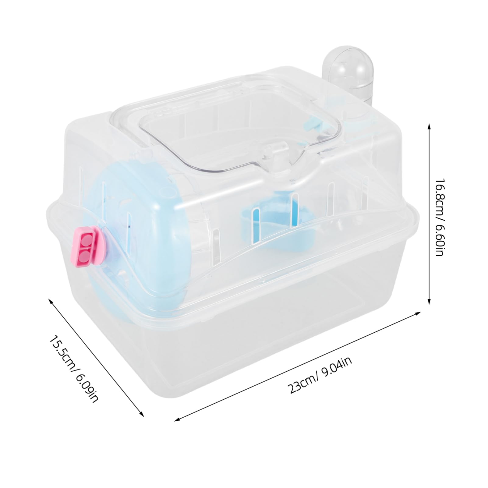 VICASKY Guinea Pig Carrier Portable Small Travel Cage with Transparent Design for Hamsters and Other Small Pets Easy to Carry for Outdoor Adventures