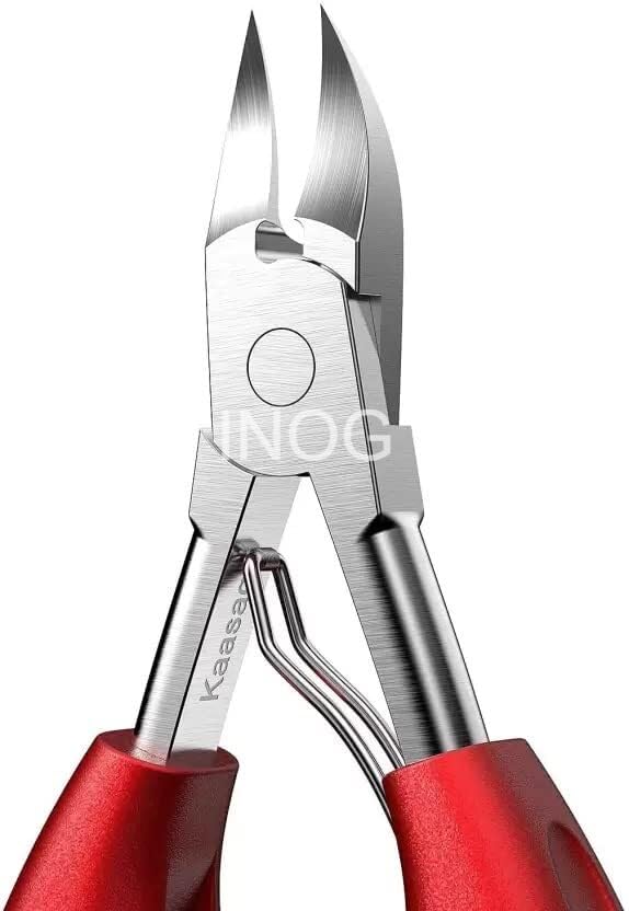 Nail Cutter for Men & Women,Podiatrist Toenail Cuticle Cutter,Professional Thick & Ingrown Toe Nail Clippers,Pedicure Clippers Toenail Cutters,Super Sharp Curved Blade Grooming Tool (Multicolor)