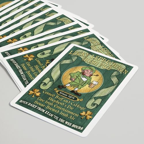 Lantern Press Baraja de 52 cartas tamaño poker vintage miniatura 5