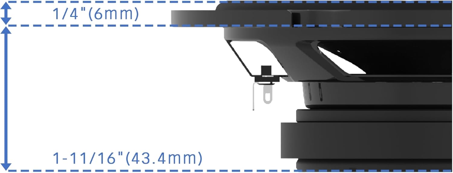 Kenwood KFC-1098RS 4" 2-Way Car Speakers – 220W Peak Power, Acoustic Sound Harmonizer, Sound Field Enhancer, Easy Installation