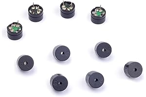 10-Pack 5V Piezo Buzzer with Electromagnetic Beeper and Adjustable AC Impedance for Arduino Projects (CYT1008)