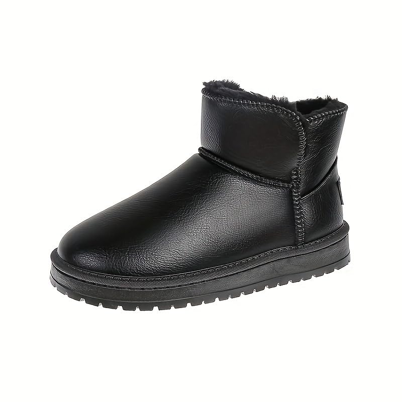 Women's stylish winter warm wool-lined ankle boots