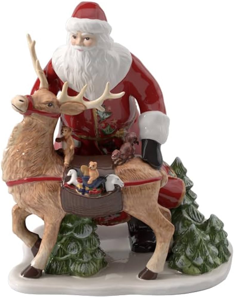 Amazon.com: Villeroy & Boch Christmas Toys Memory Santa with Deer