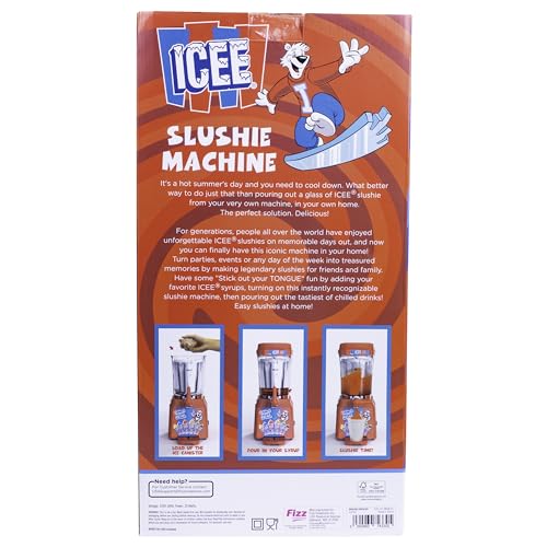 ICEE Home Countertop Slushie Maker – Frozen Drink Machine for Slushies, DIY Frozen Beverages, Parties, Kids, Easy-to-Use, Compact & Durable. Creates up to 34Floz of Ice Cold ICEE Slushy.