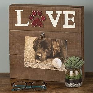 Primitives by Kathy String Art Slat Wood Photo Frame Pet Love