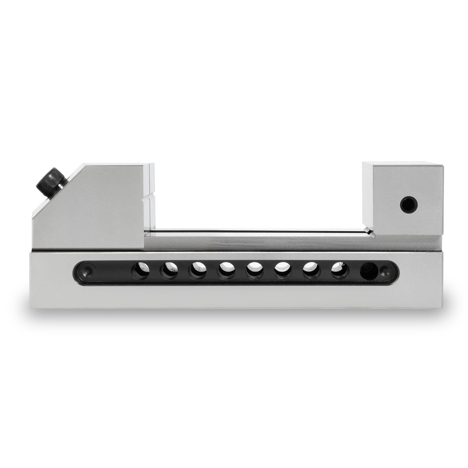 EBERTH Tornillo de banco de precisión, ancho de mordaza 125 mm, fuerza máxima de sujeción 160mm, altura de mordaza 50mm, de acero robusto, profesional, para trabajos diversos, para taller