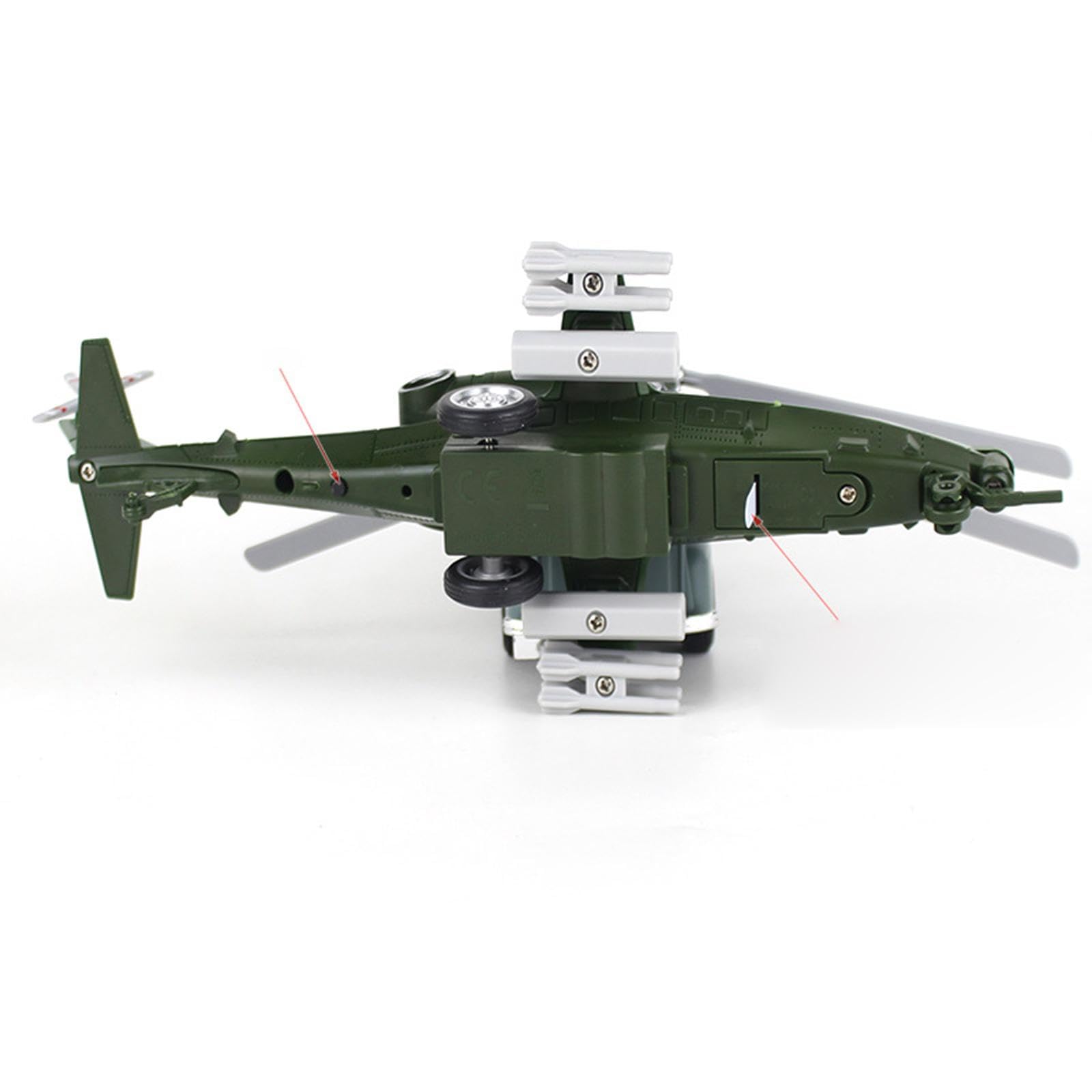 Sharplace de Juguete con Luces Y Sonidos para Juegos de Imitación, Exhibición de Escritorio, Avión de Juguete con Mecanismo de Retroceso, Avión de T, Verde