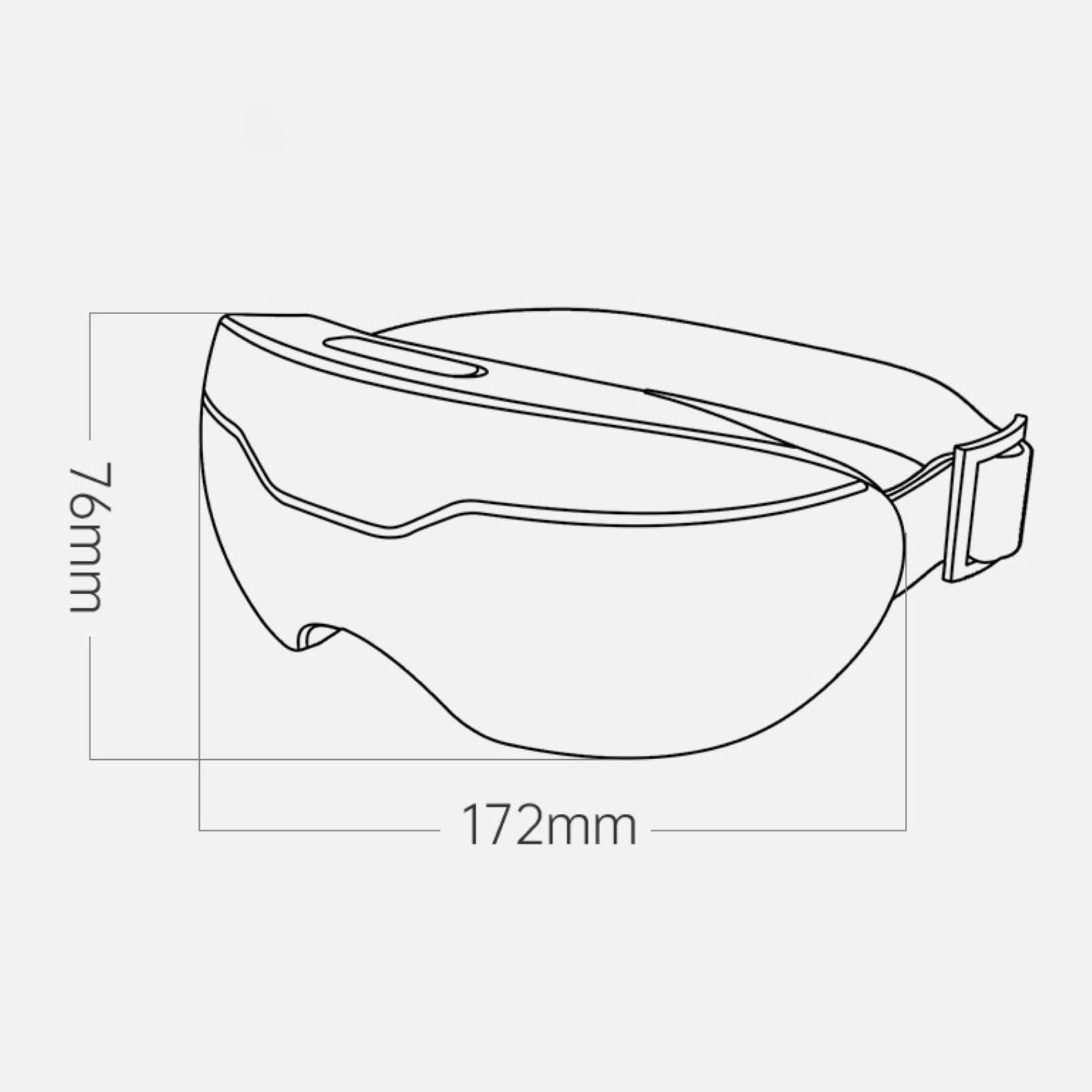 Masque Chauffant pour Les Yeux Masque Sommeil Rechargeable Et sans Fil avec 3D Contour Zero-Pressure Eye Warmer for Dry Eyes,Ideal Destress Gifts for Mom