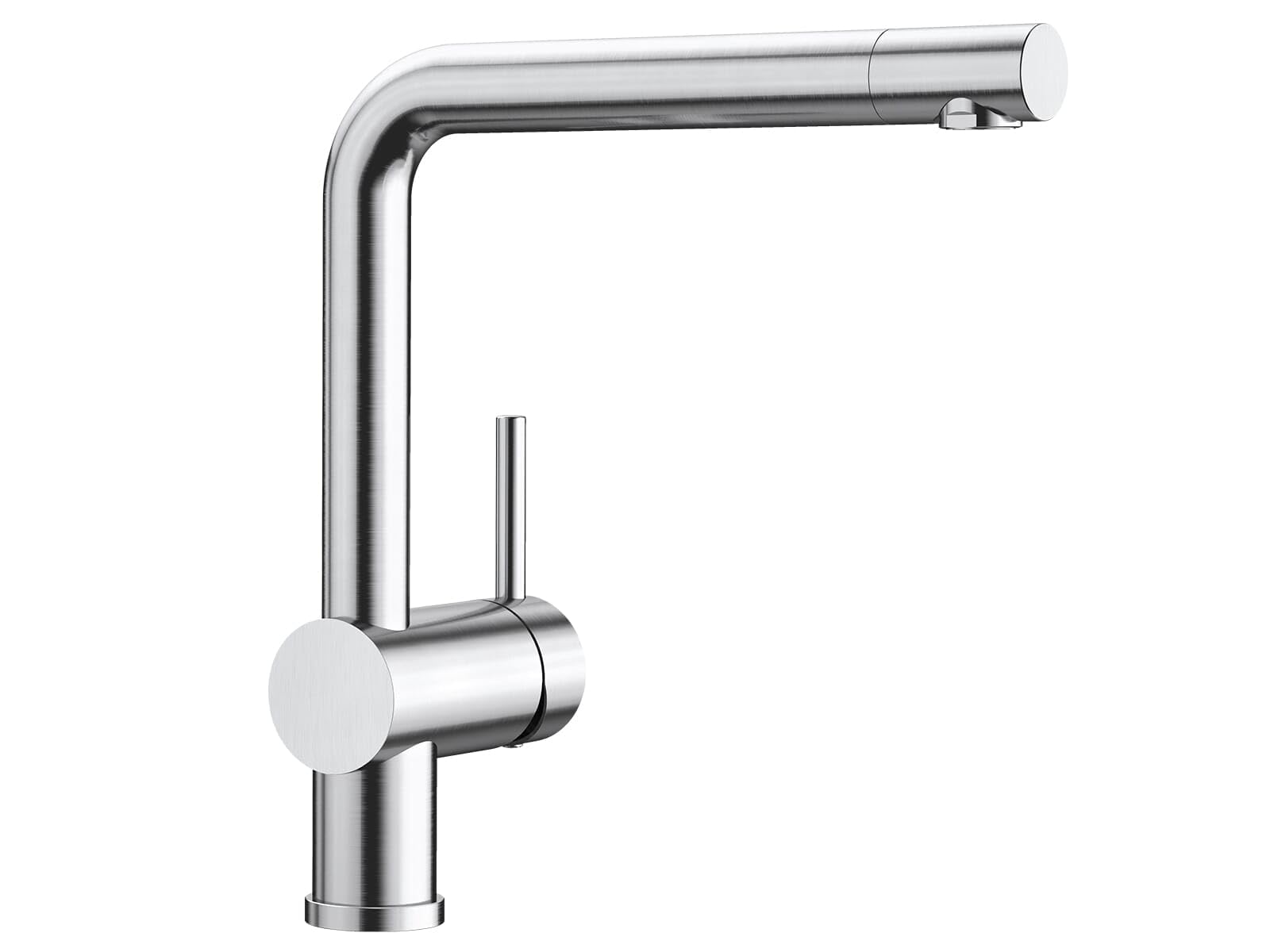 BLANCO Linus | Kitchen Mixer tap in PVD Steel | High-Pressure | Non-Return Valve | Ceramic Cartridge | Assured Water Quality & Water-Saving | [11x26.6x28.2 cm]