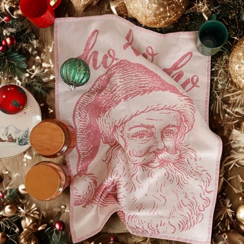 Paños de cocina de Navidad para decorar tu mesa y hogar estas fiestas, set de 4 piezas 4