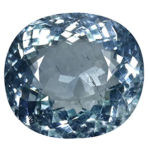 Aigue-marine naturelle 9,86 ct non traitée : évitez le synthétique avec cette gemme