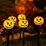 Lanito かぼちゃライト ガーデンライト ハロウィーン ソーラーライト 5 in 1 ハロウィン飾り ストリングライト ハロウィン飾り ランプ 埋め込み式 屋外 防水 自動点灯 消灯 省エネ 照明飾り お化け屋敷 お庭 雰囲気作り 飾り (カボチャ)