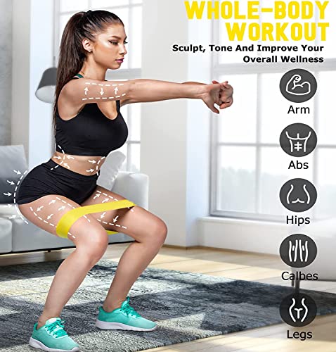 Resistance Bands For Working Out And Core Sliders | Home Gym Equipment Workout Fitness Equipment Elastic Exercise Bands Mini For Glute Leg #TOP3