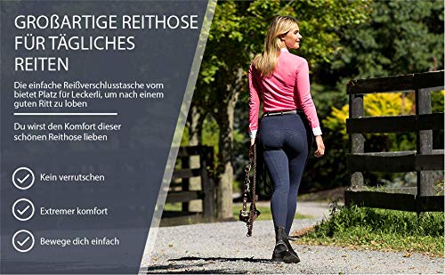 image for HORZE Active Women's Horse Riding Full Seat Breeches - Silicone Grip H