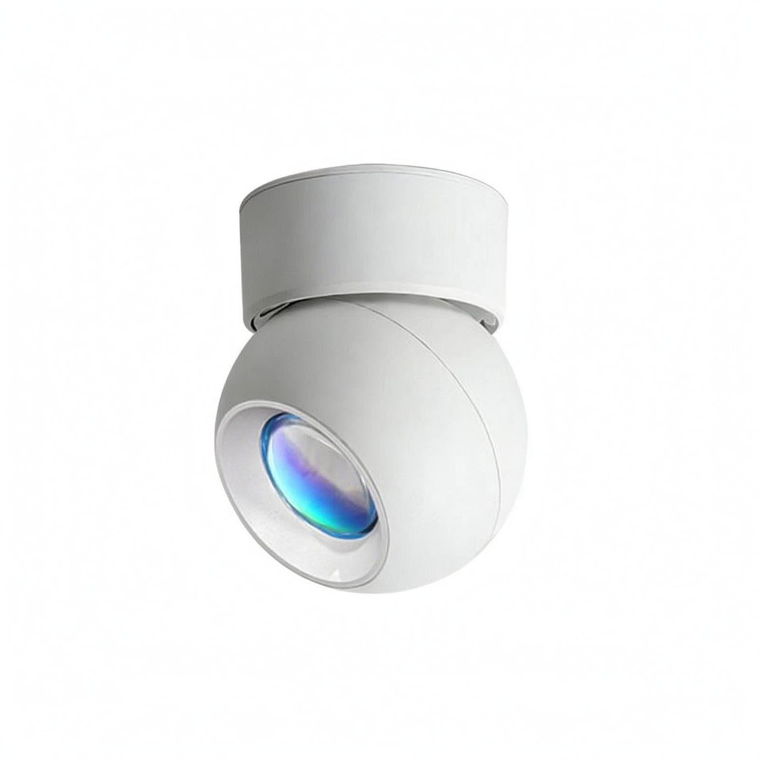 Angle Adjustable Sunset Lamp Light White Finish Surface-Mounted Lamp Light Aluminum Body Sunset Projection Lamp 12 W for Ceiling Installation, 12W, Sur Sph Wht Sunset-image-40