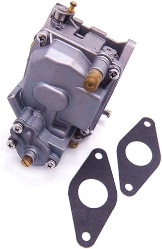 Miniatura 5 de SouthMarine 66M-14301-12 Carburador de motor y 66M-13646-00 juntas (2 piezas) para Yamaha 4 tiempos 15hp F15 motor de arranque eléctrico