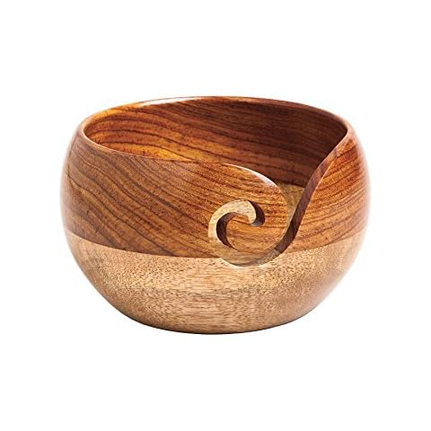 Knit Picks Yarn Bowl (Rosewood and Mango Wood) Cover