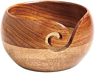 Knit Picks Yarn Bowl (Rosewood and Mango Wood)