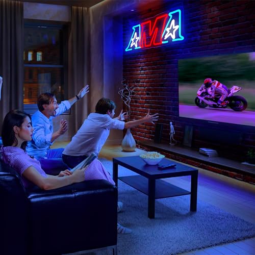 Image of Motorcycle Neon Sign for Wall Decor Dimmable Motor Logo Neon Light Suitable for Garage Motorcycle Shop Living Room Bedroom Birthday Gift for Man Size16.5 * 6.2In(P103)