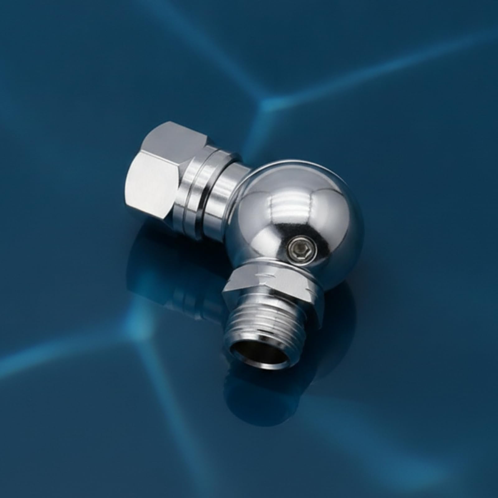 360-Grad-Swivel-Adapt vchromt Atemregladapt mit Drehgelenk leicht Tauchregladapt für Sporttauch