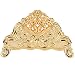 Vertikaler Serviettenhalter,Metall Servietten Halter Tischplatte Papierspender Retro Blumenmuster Gravur für Küchentisch Hotel Restaurant Café(Gold)