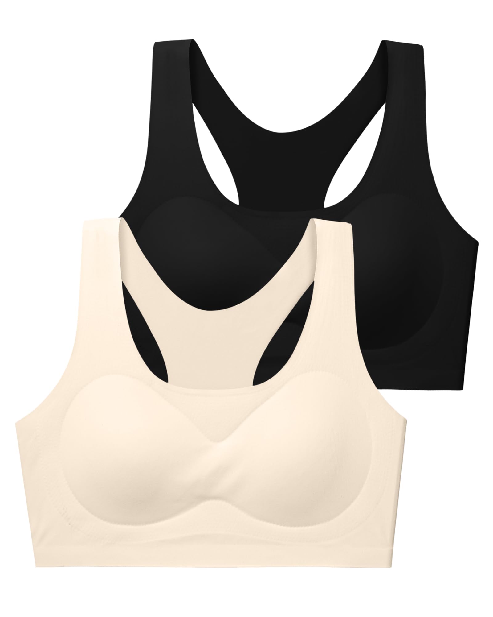 SALIA GIRL Trainings-BHS für Mädchen im Teenageralter (10–16 Jahre) – Racerback-BHS in Nahtlosem Design mit Herausnehmbaren, Weichen Einlagen