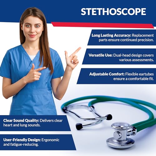 Image of Dixie EMS Blood Pressure and Sprague Stethoscope Kit - Teal