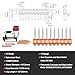 KAMSIN SD-38 12 Gauge 1 1/2'' (38mm) Length Mechanical Galvanized Smooth Shank Plastic Collated Concrete and Steel Nails Drive Pins Gas Nails for Gas Power Concrete Framing Nailers (800PCS/BOX)