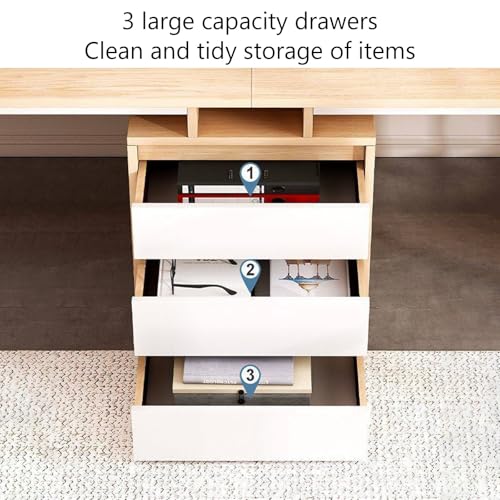 Bureau double 200cm pour travailler à deux sans manquer d'espace - 4
