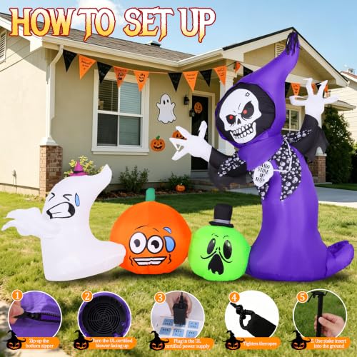 8FT Long Halloween Inflatables - image 6