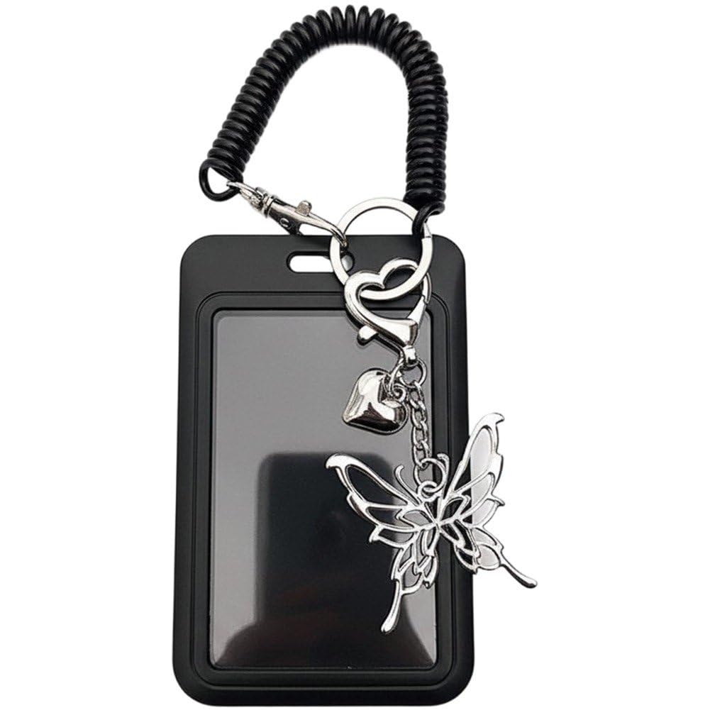 Luxylei Photocard Holder Kawaii Idol Photocard Sleeves Keychain Id Cards Display Organizer for Bus and Student Card, Photo Holder