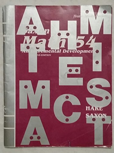 Home Study Packet for Math 54