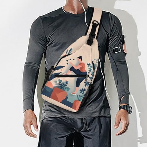 Bolso bandolera deportivo para senderismo y viaje miniatura 7