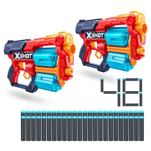 XSHOT Excel Xcess Schaumstoffdart-Blaster (2er Pack, 48 Darts)