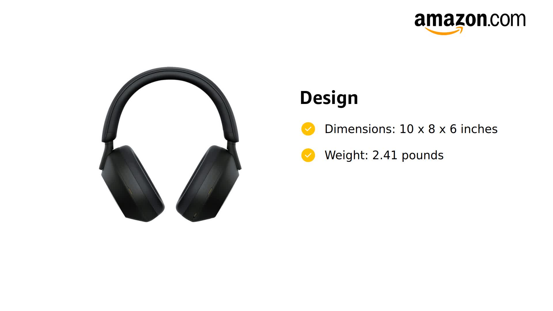 Amazon.com: Sony WH-1000XM5 Noise-Canceling Wireless Over-Ear